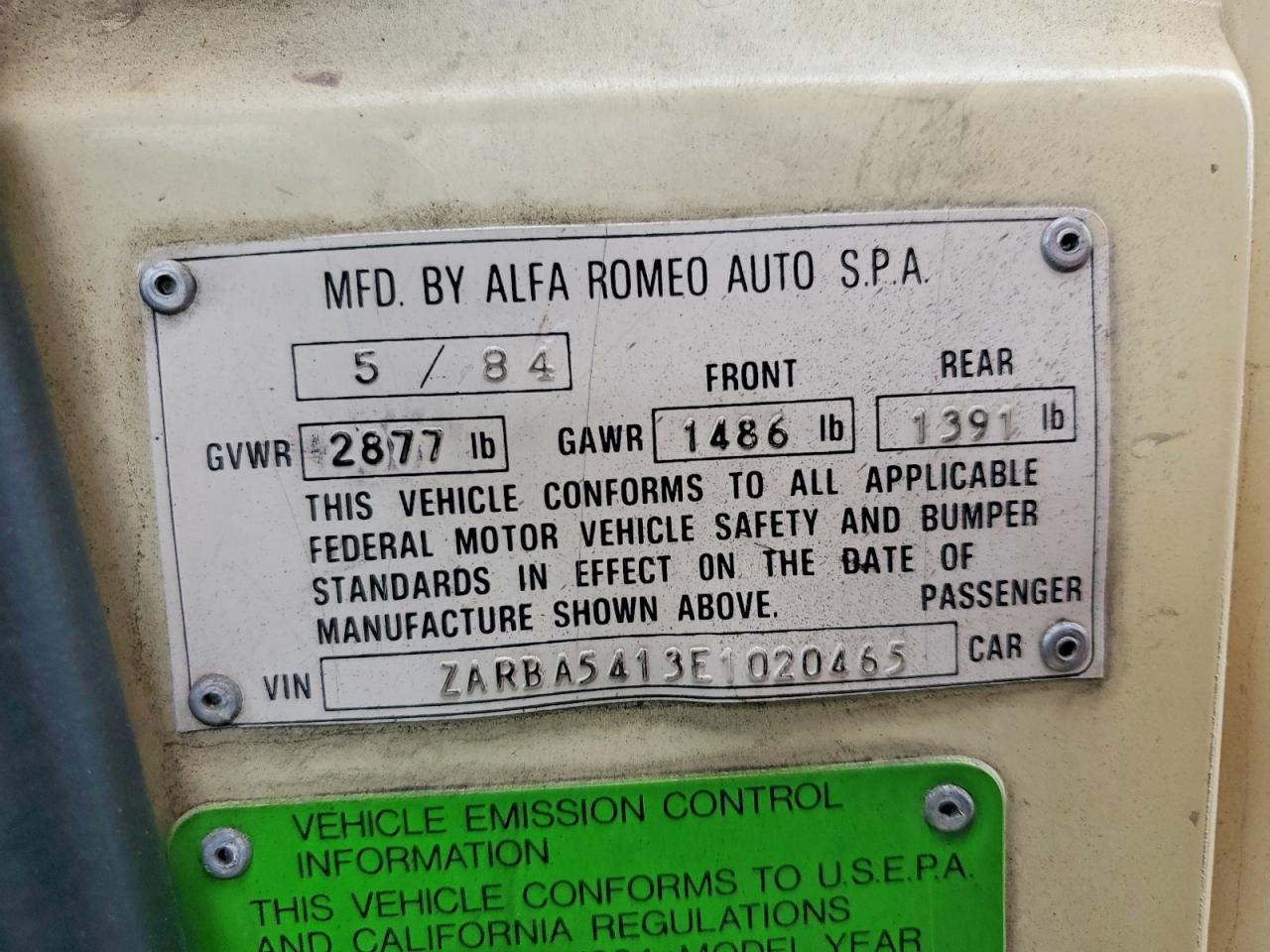 Alfa Romeo Veloce 2000 Spider