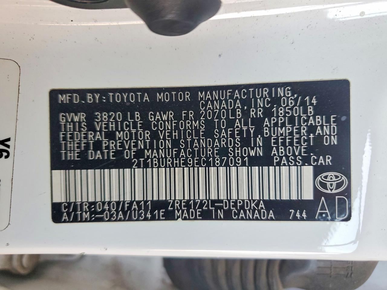 Toyota Corolla L