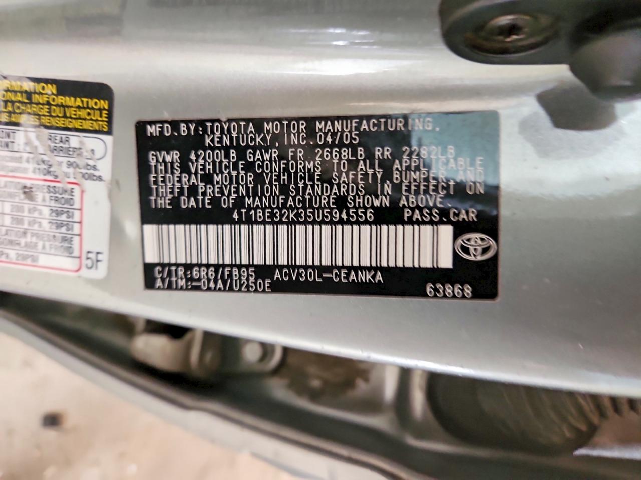 Toyota Camry Le