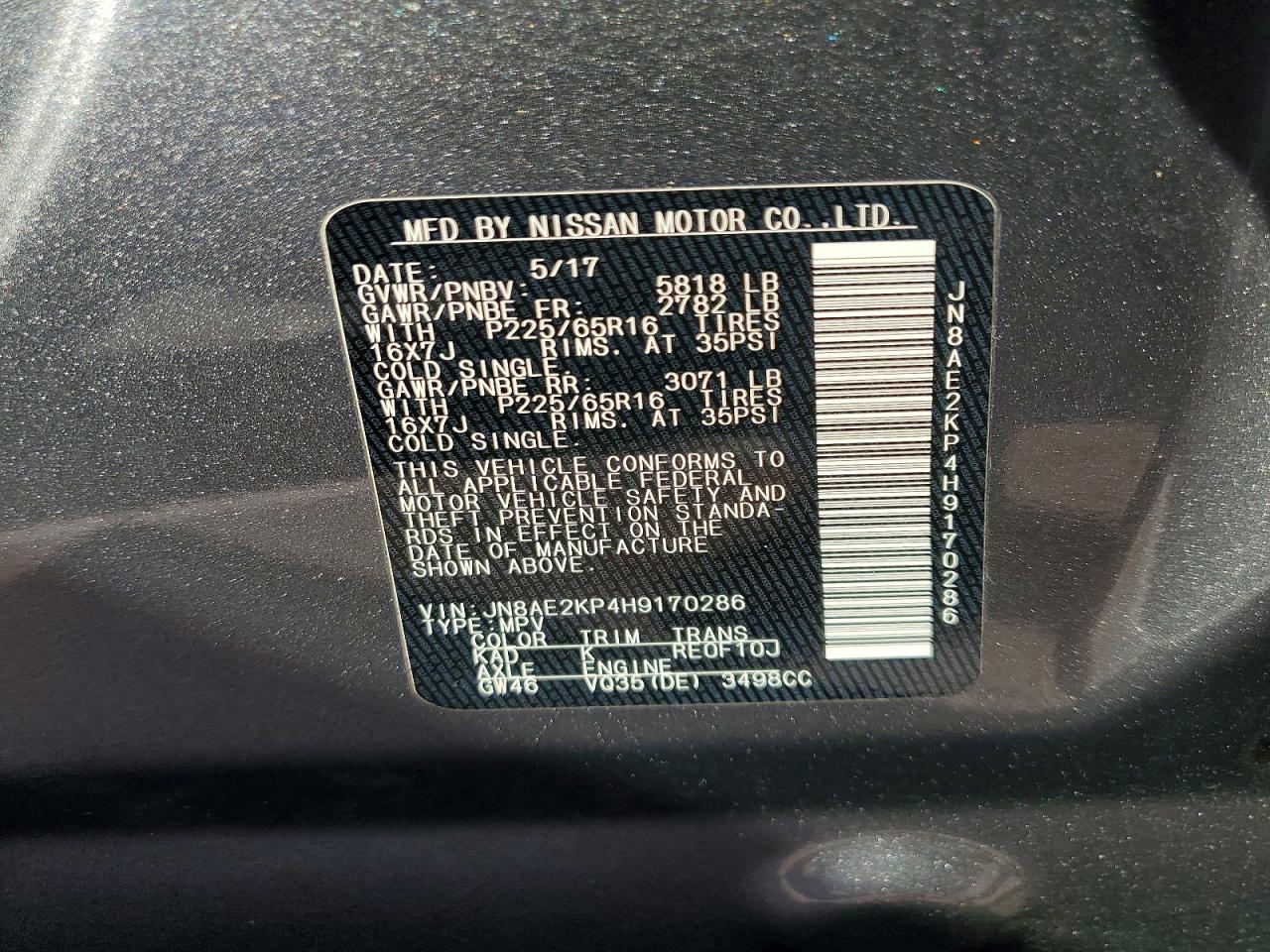 Nissan Quest Sv