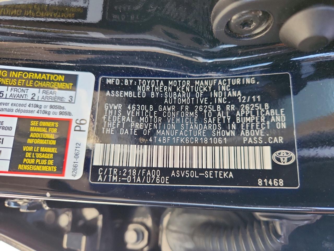 Toyota Camry L