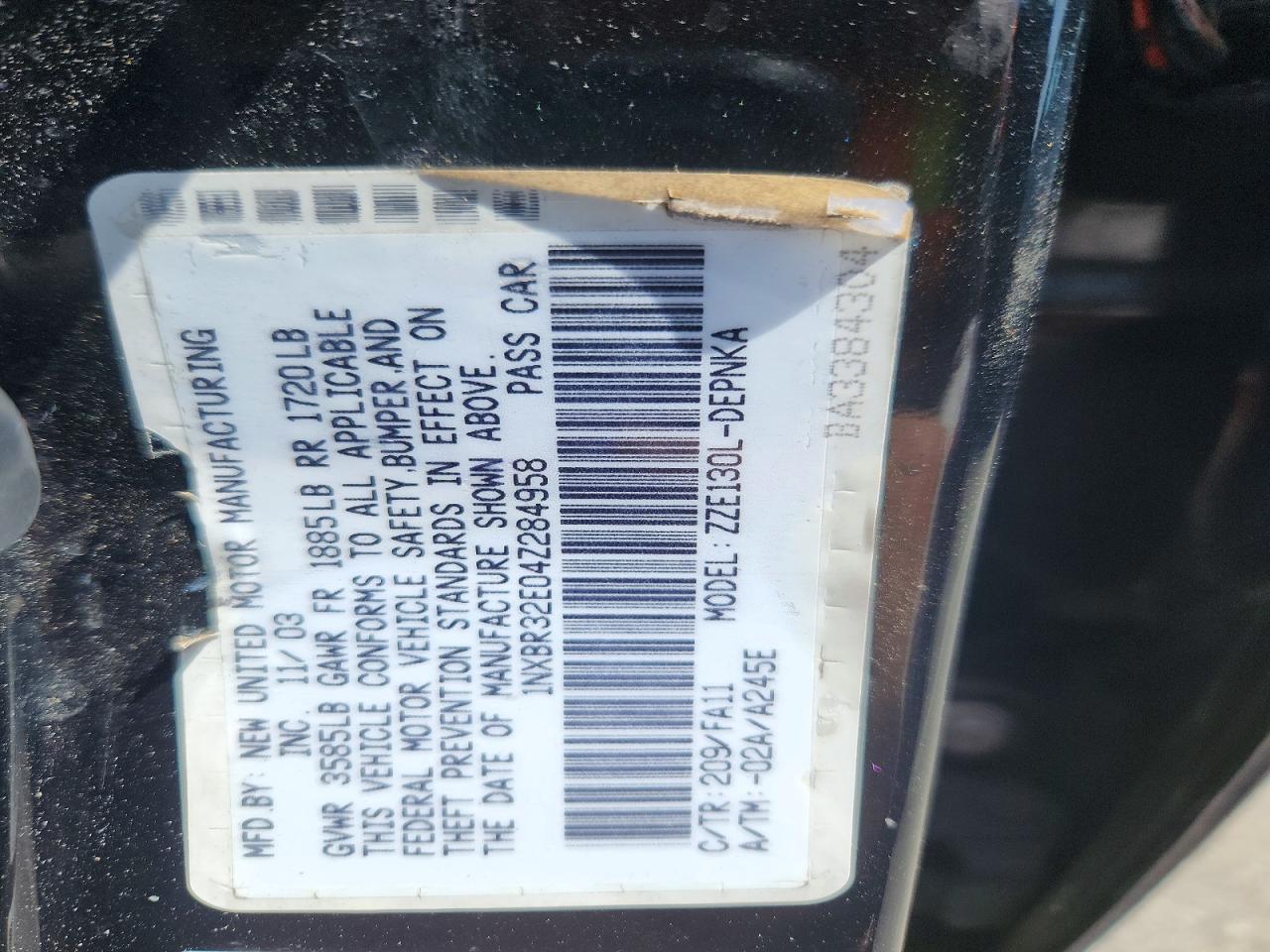 Toyota Corolla Le
