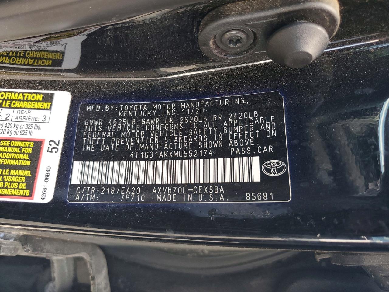 Toyota Camry Se