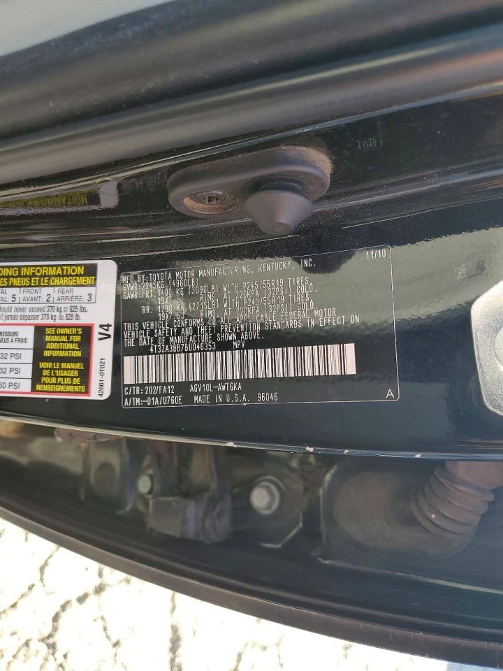Toyota Venza Fwd 4cyl