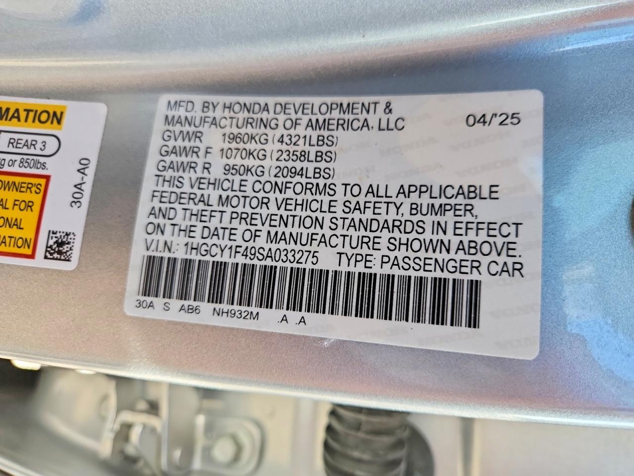 Honda Accord Se
