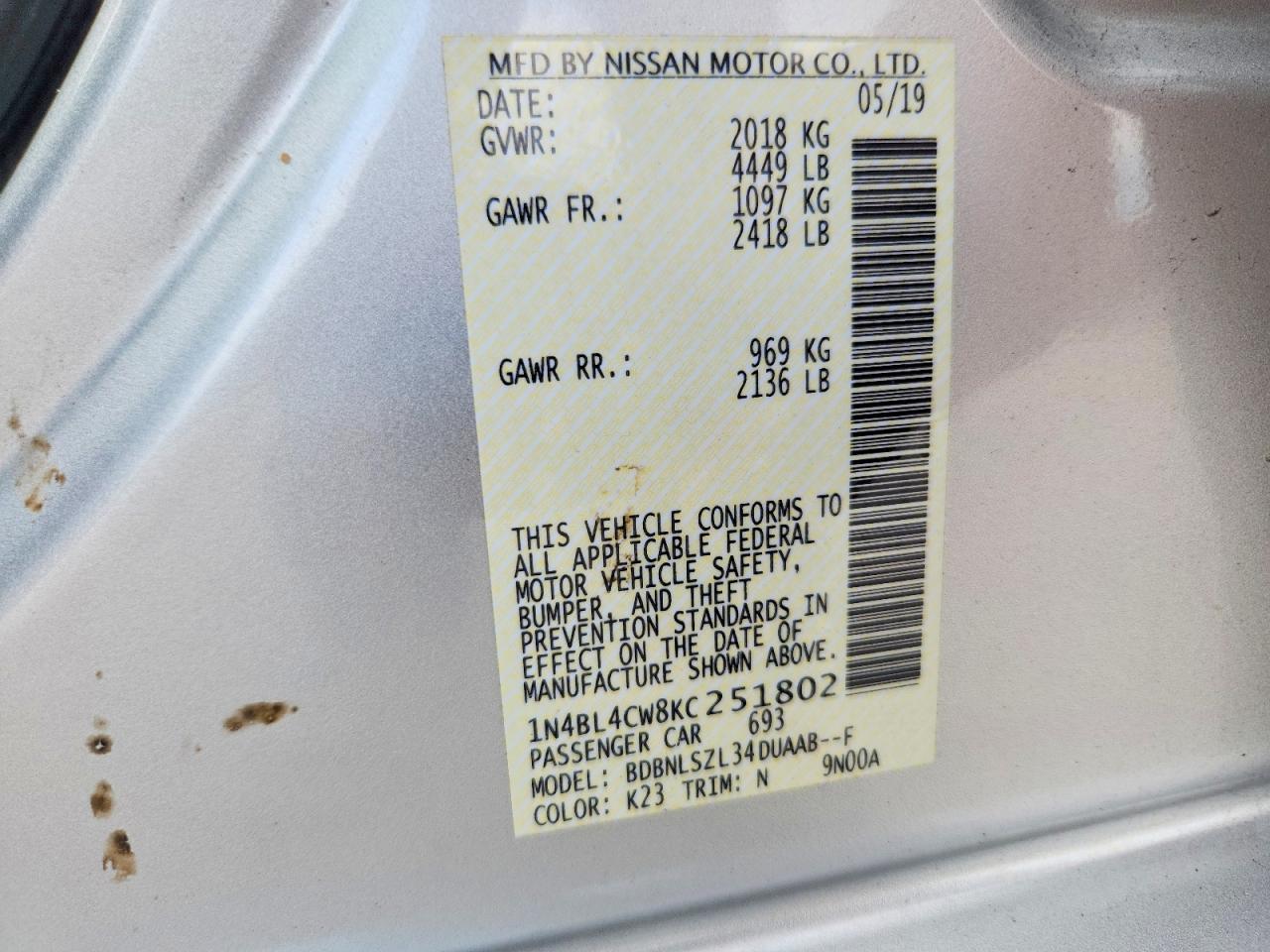 Nissan Altima Sr