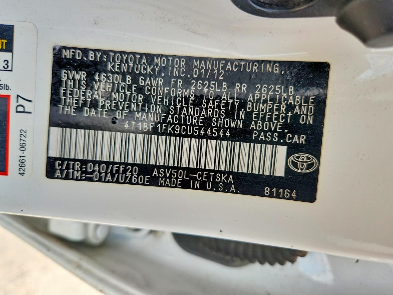 Toyota Camry Se