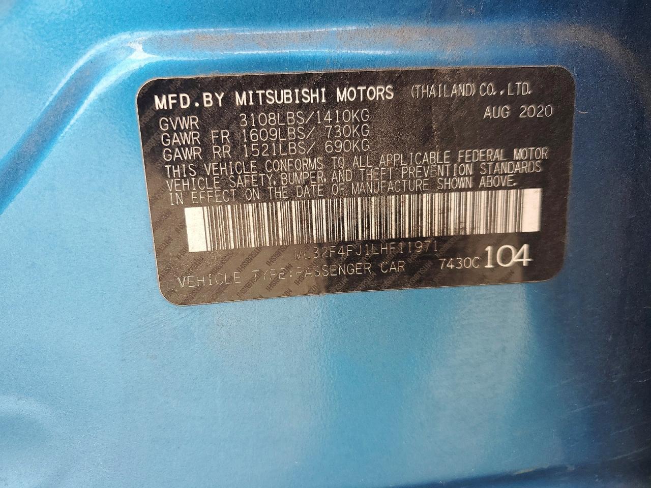 Mitsubishi Mirage G4 Se