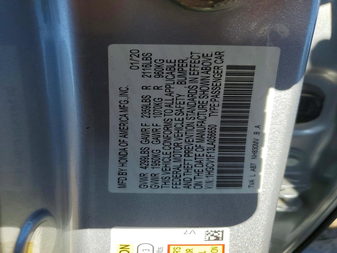 Honda Accord Lx