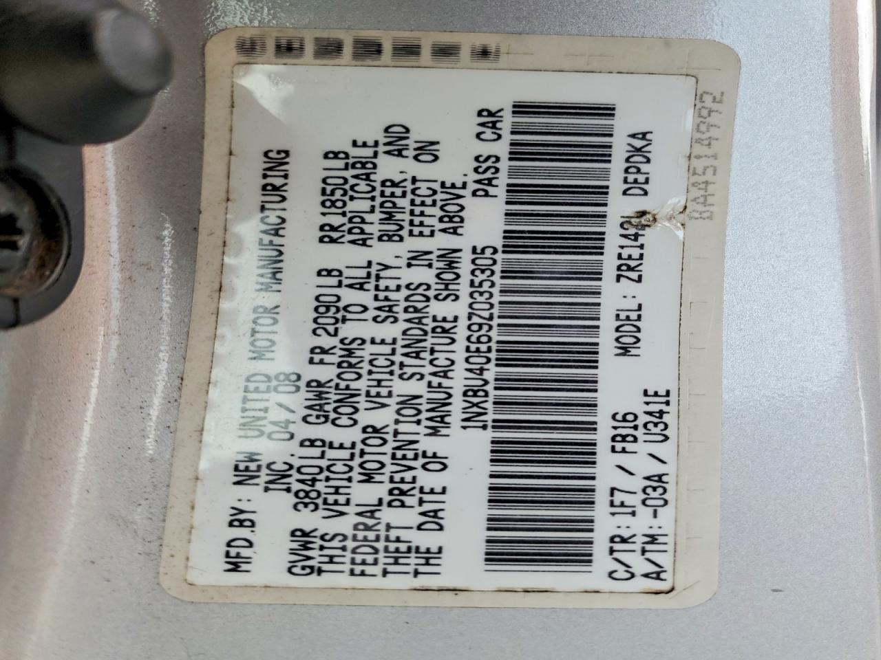 Toyota Corolla Le