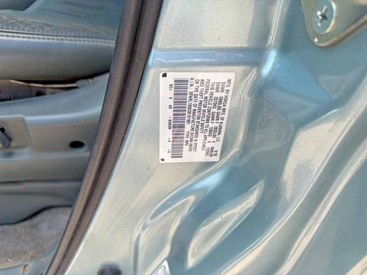 Honda Odyssey Exl