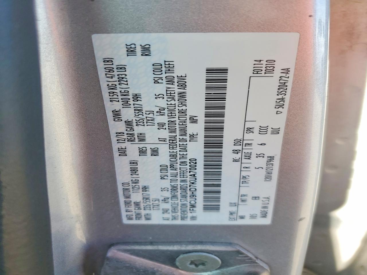 Ford Escape Sel