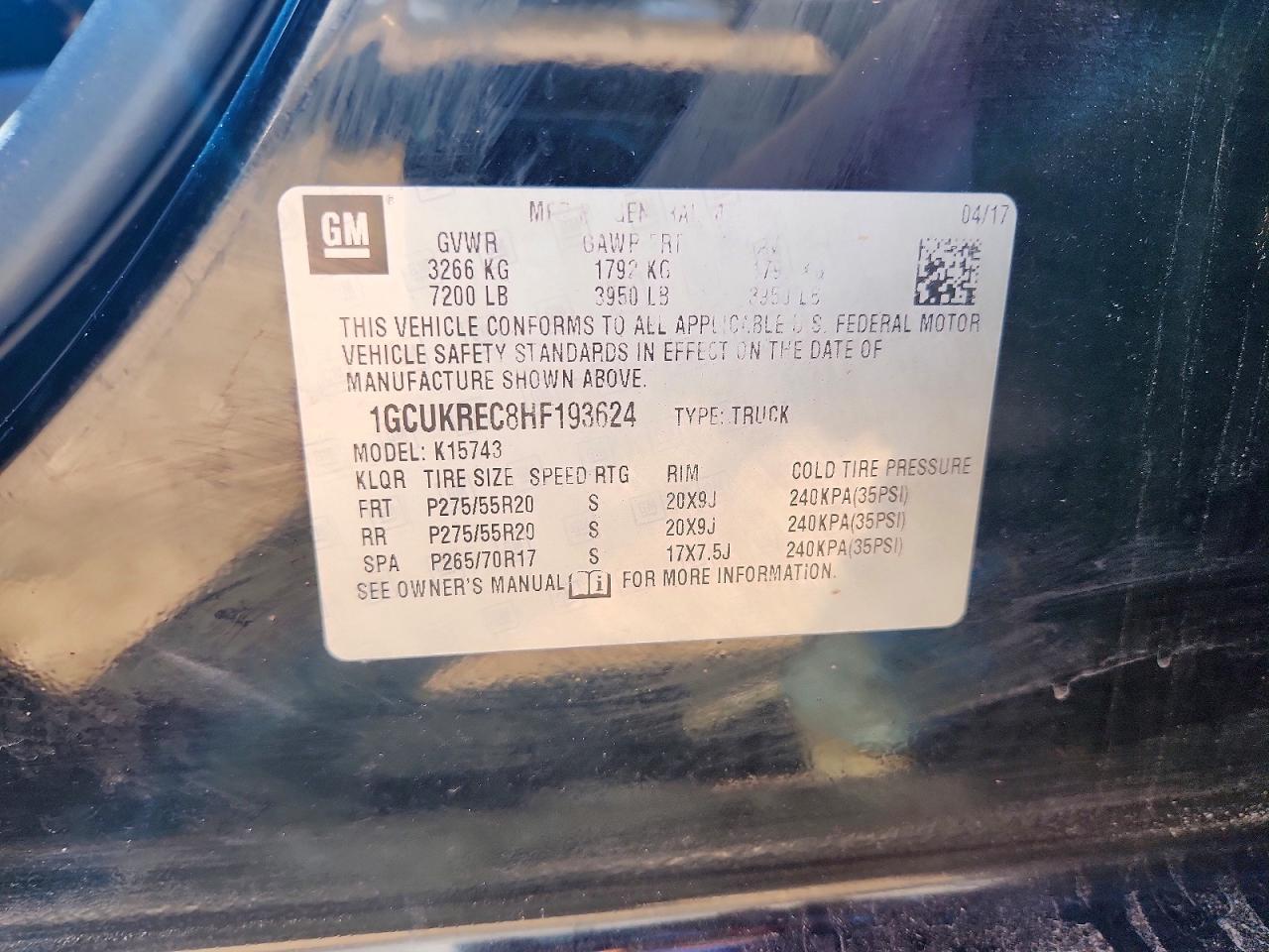Chevrolet Silverado K1500 Lt