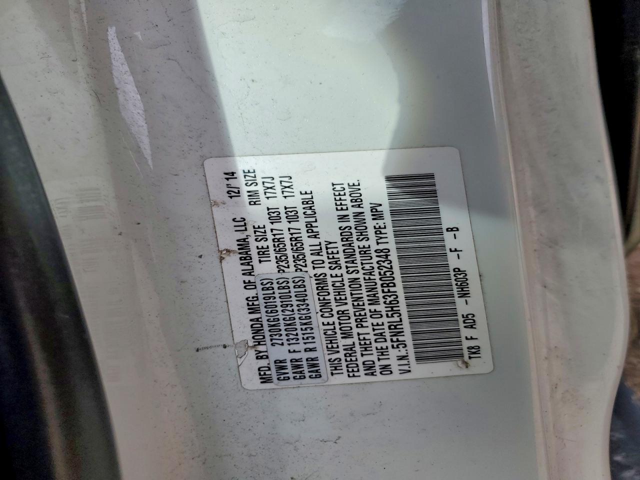Honda Odyssey Exl