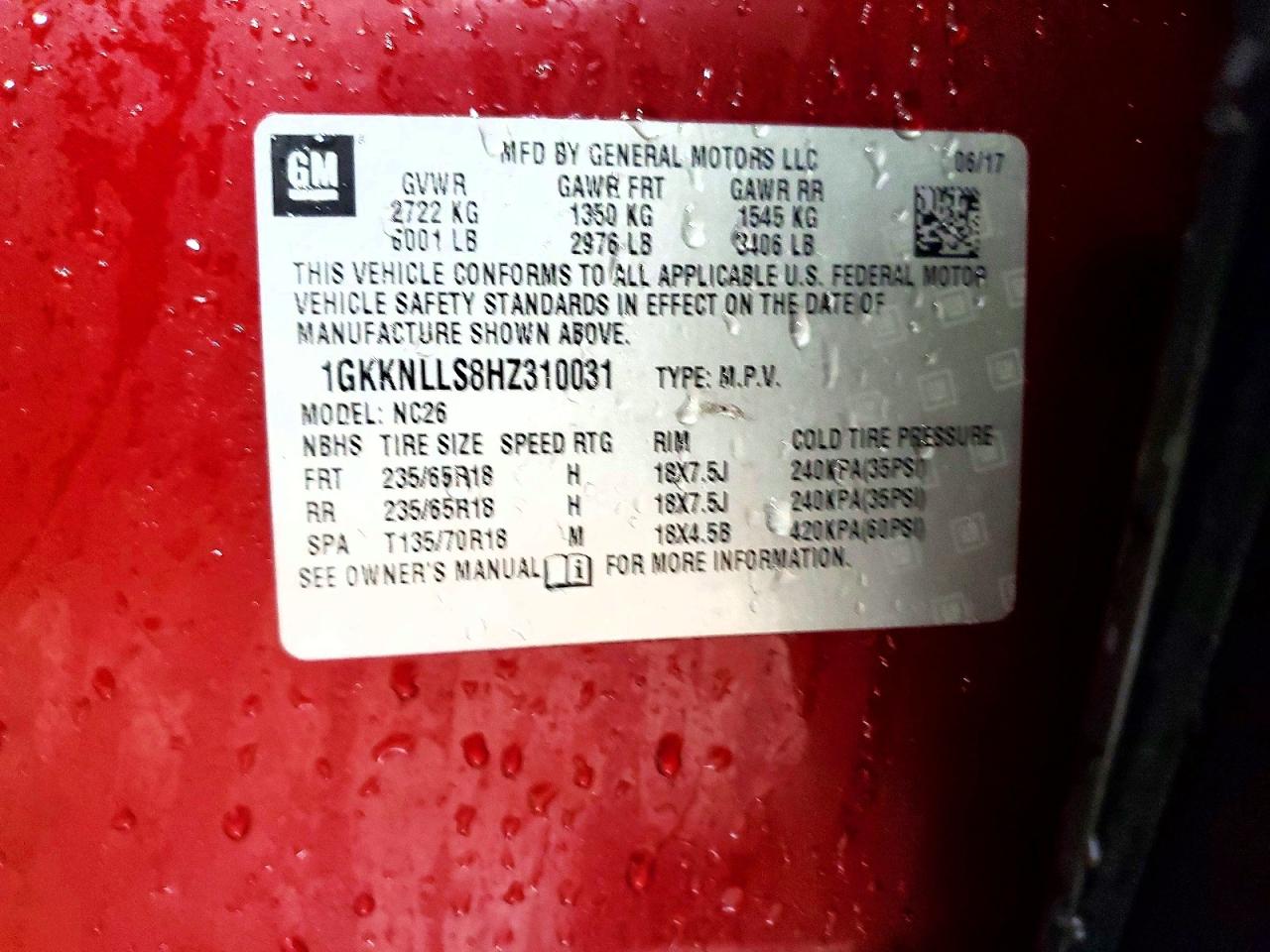 GMC Acadia Sle