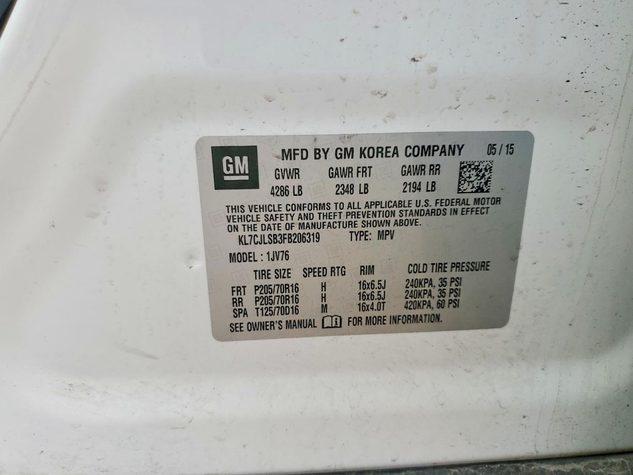 Chevrolet Trax 1lt