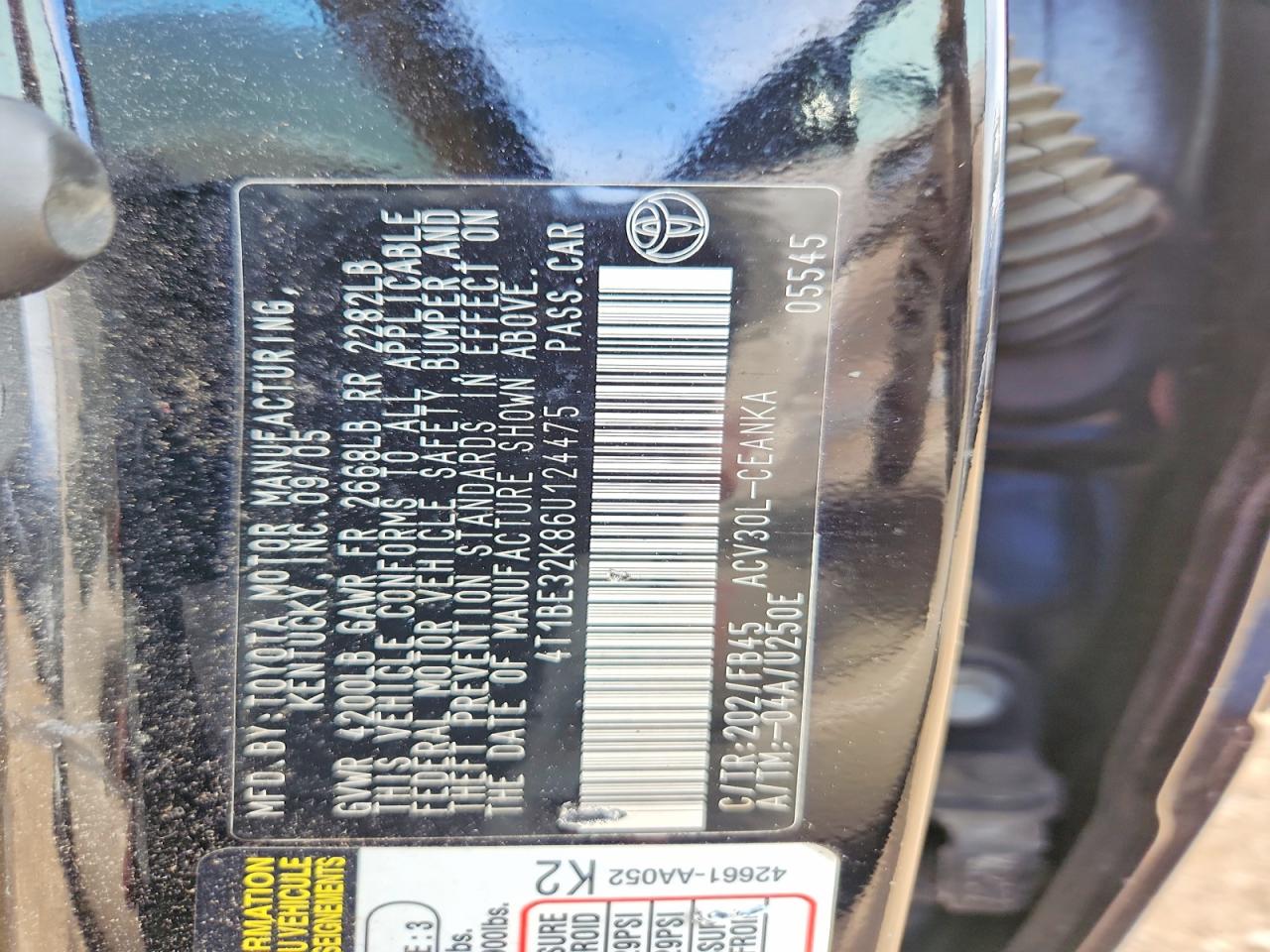 Toyota Camry Le