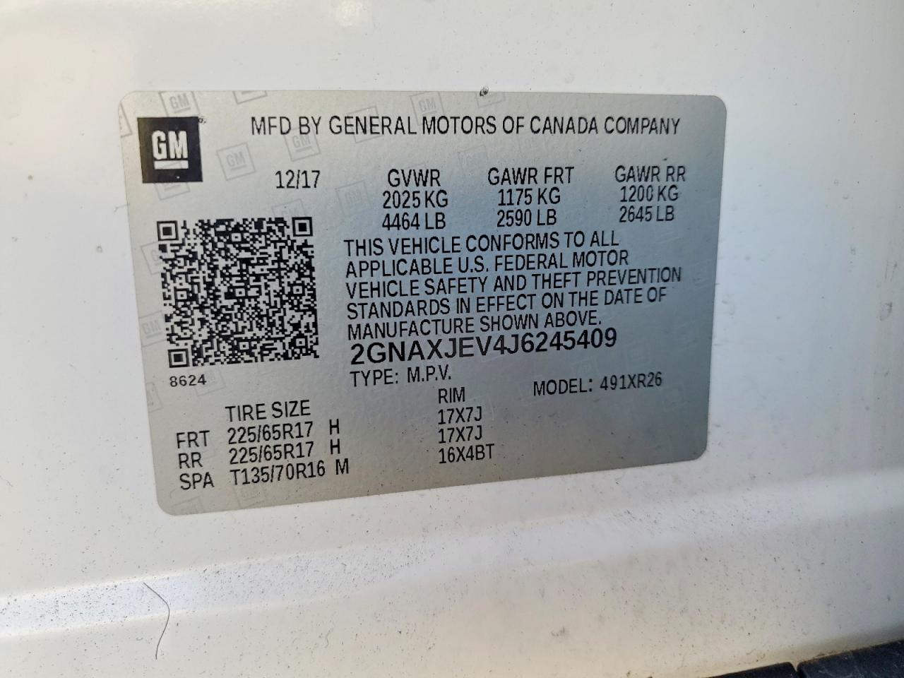 Chevrolet Equinox Lt