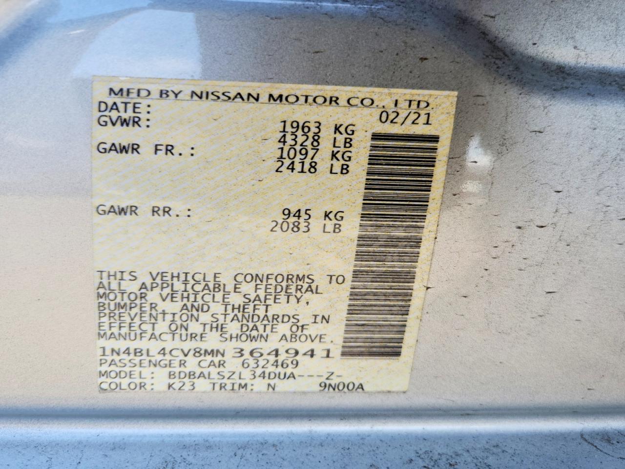 Nissan Altima Sr
