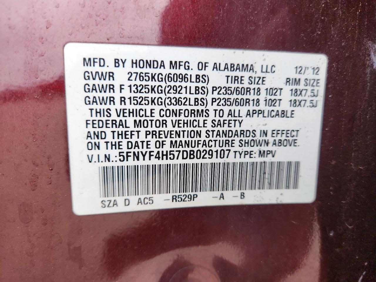 Honda Pilot Exl
