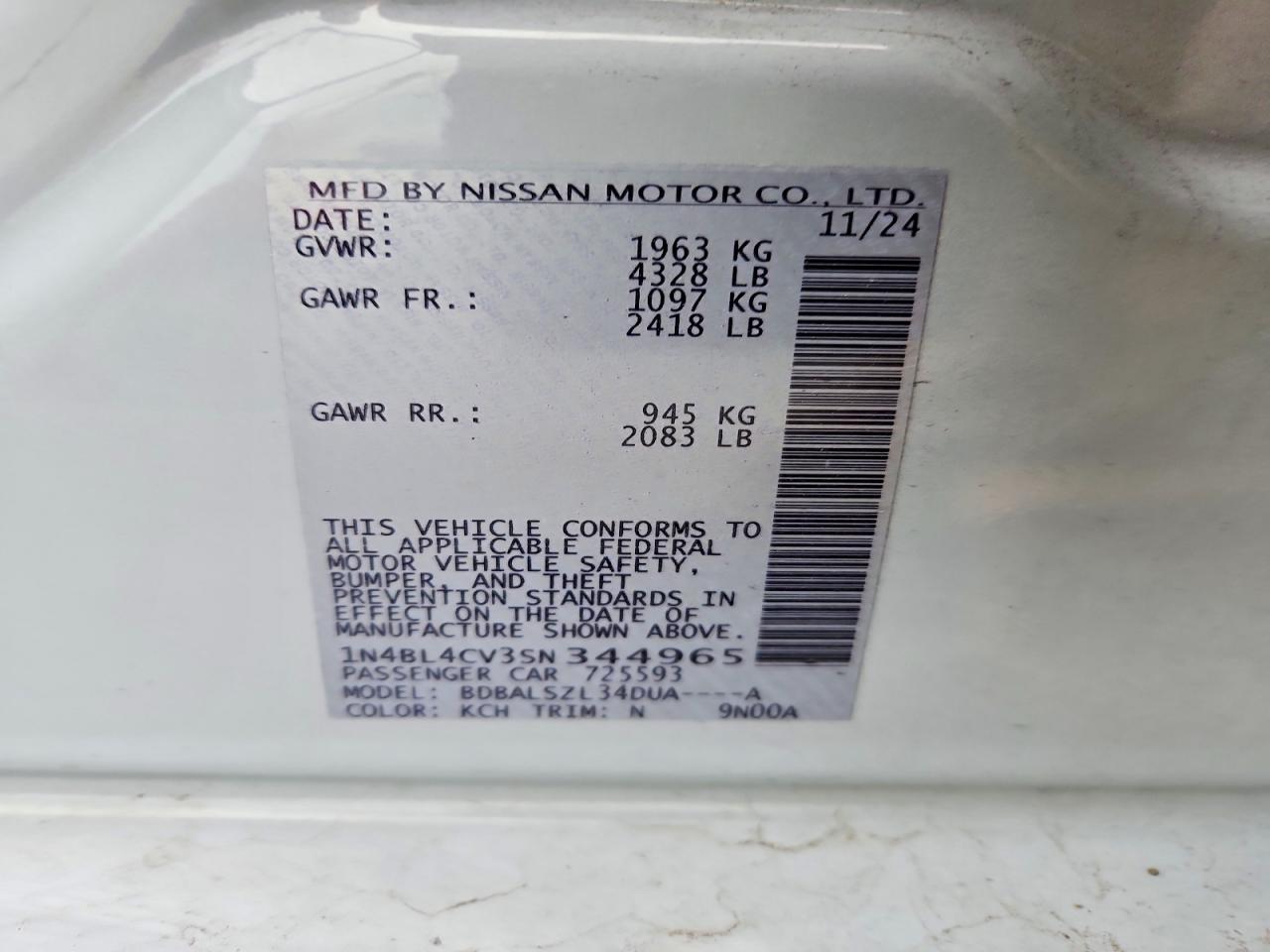Nissan Altima Sr