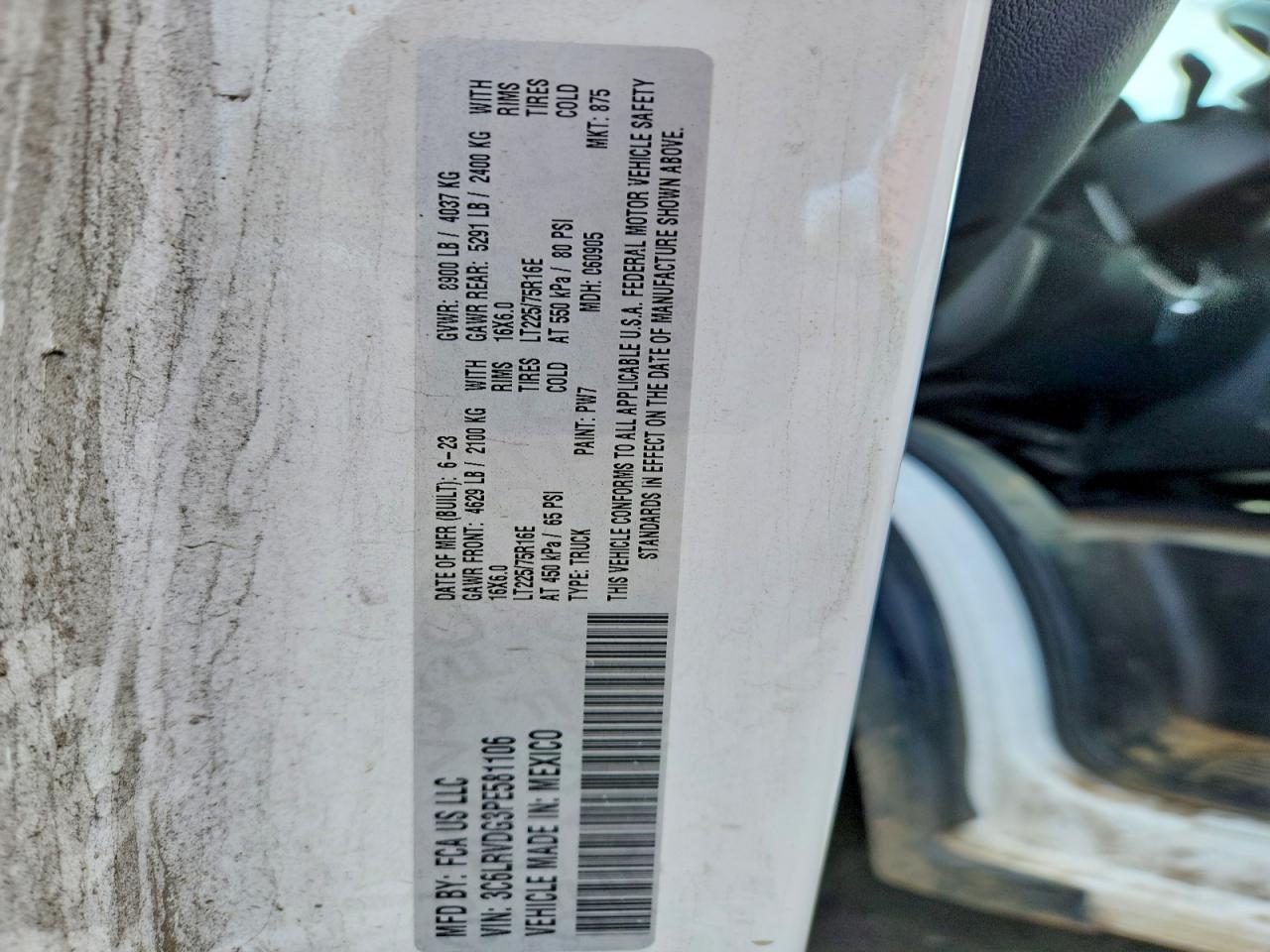 Ram Promaster 2500 High