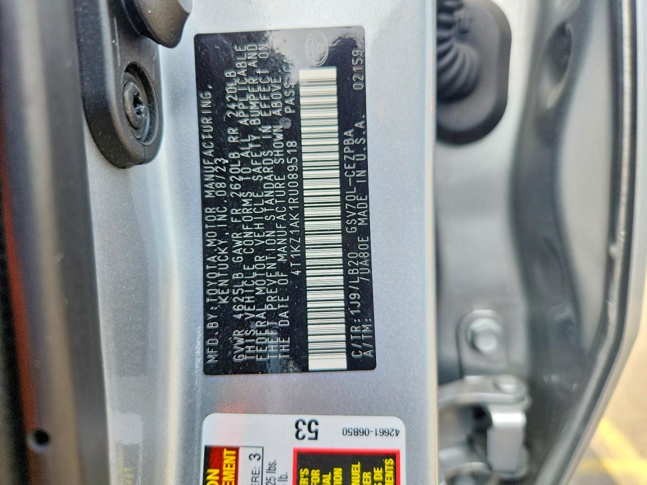 Toyota Camry Xse V6