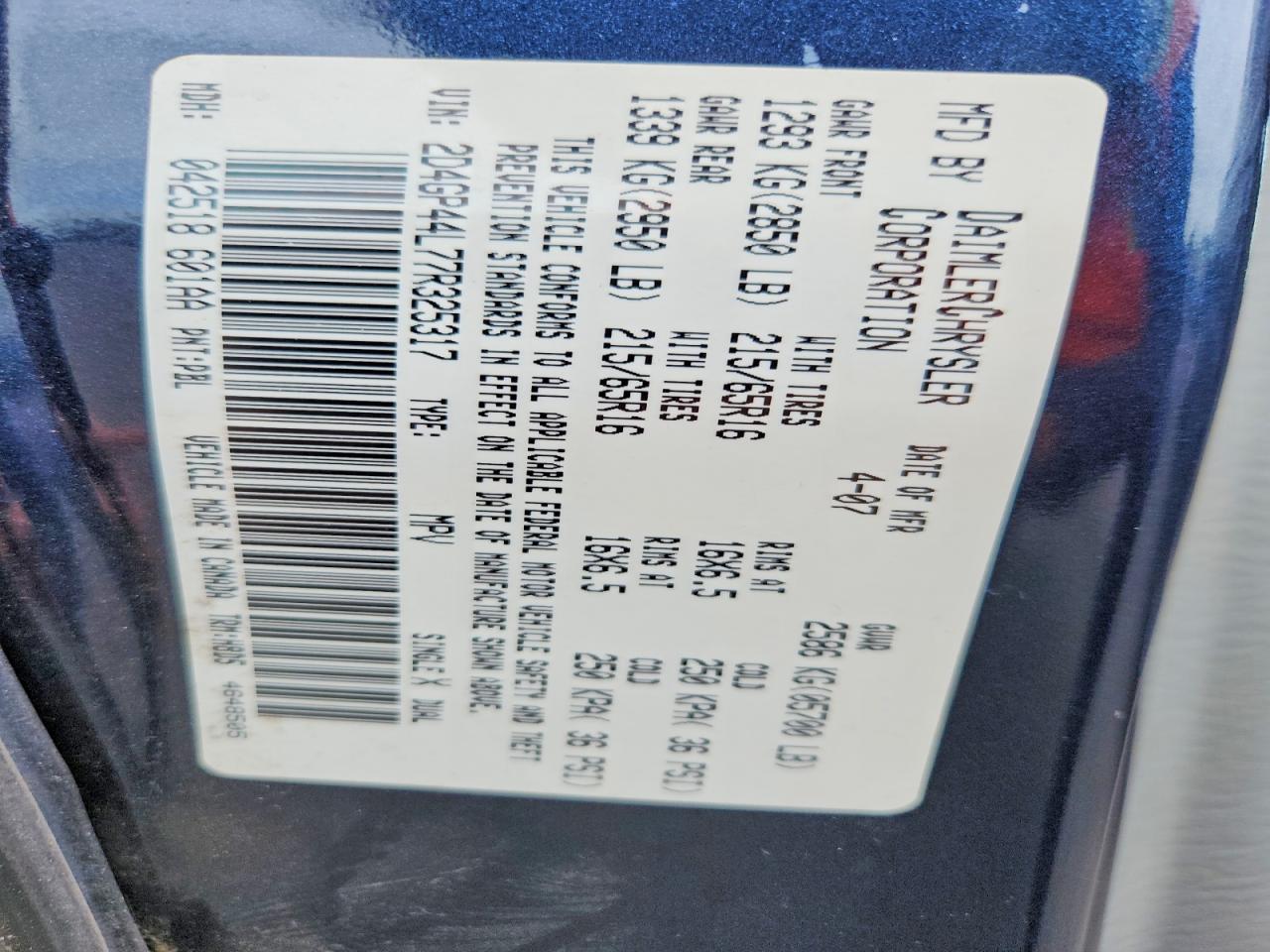 Dodge Caravan Sxt