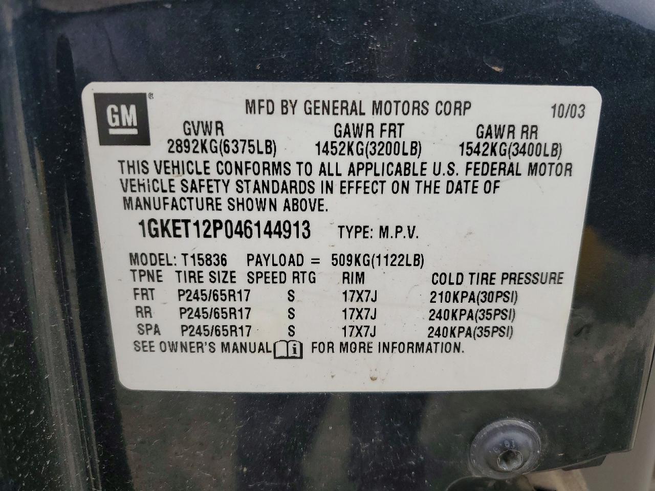 GMC Envoy Xuv
