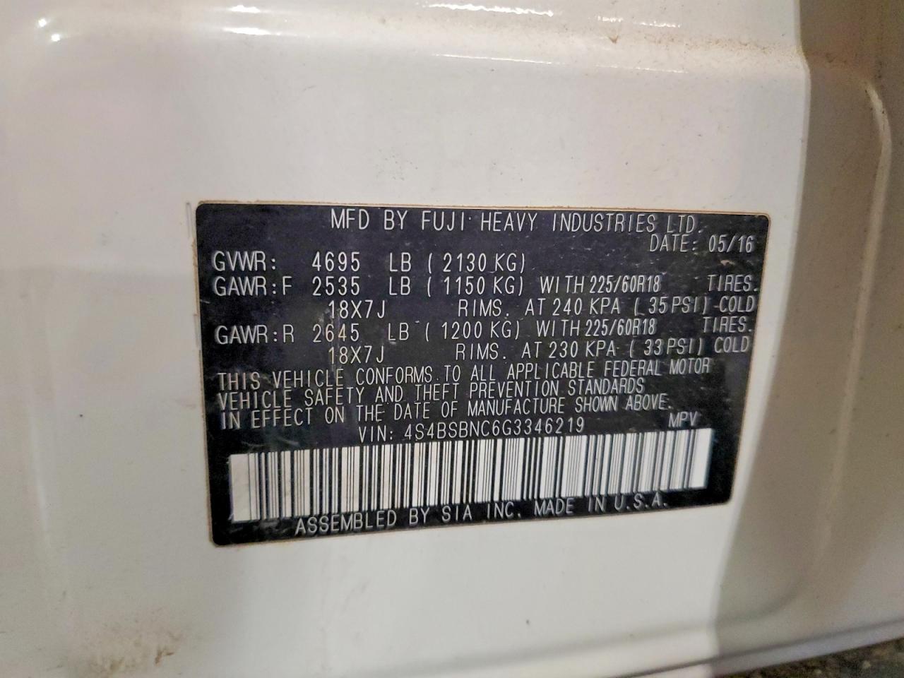 Subaru Outback 2.5i Limited