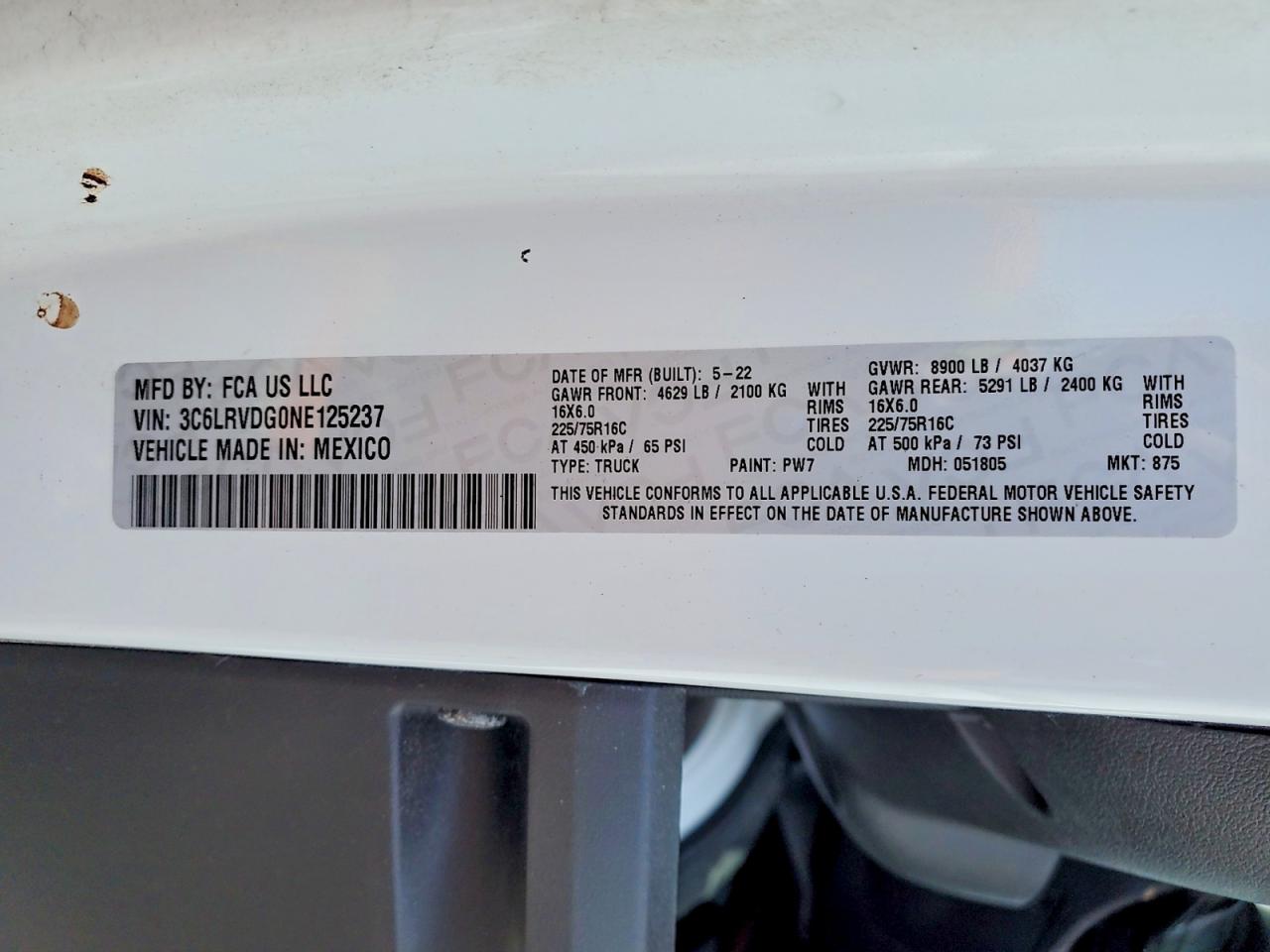 Ram Promaster 2500 High