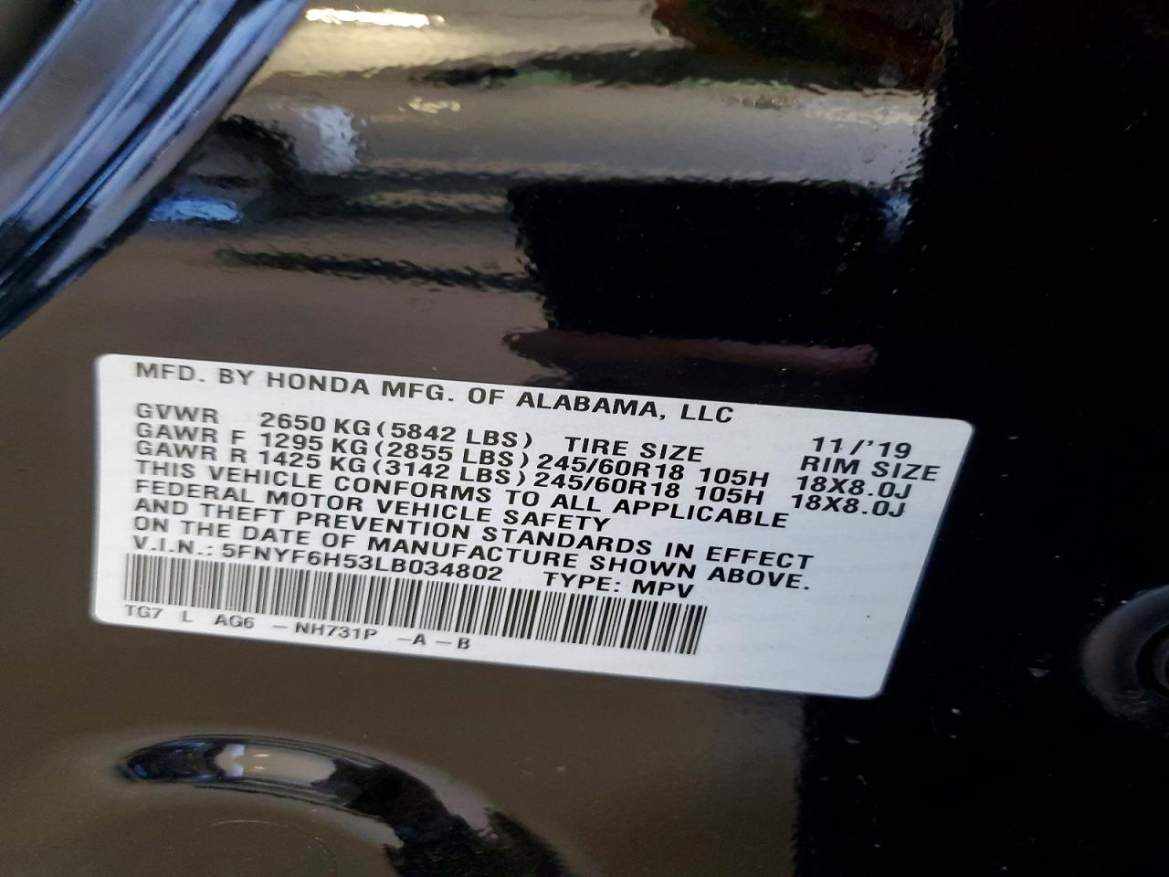 Honda Pilot Exl