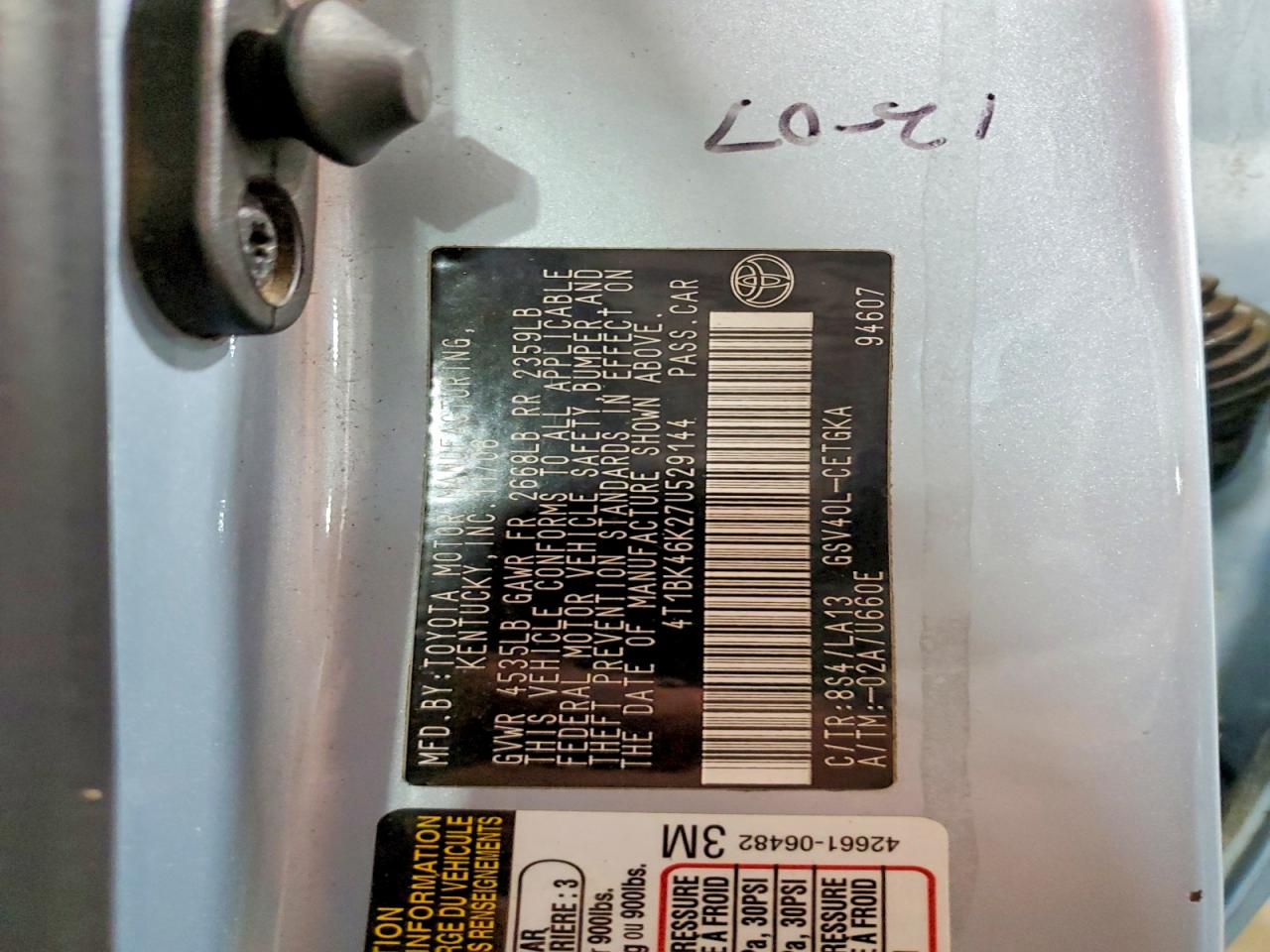 Toyota Camry Xle V6