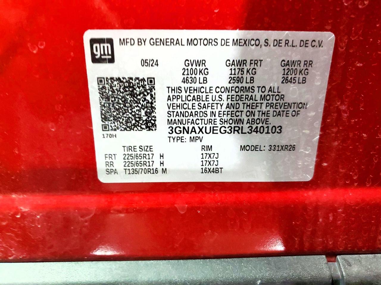 Chevrolet Equinox Lt
