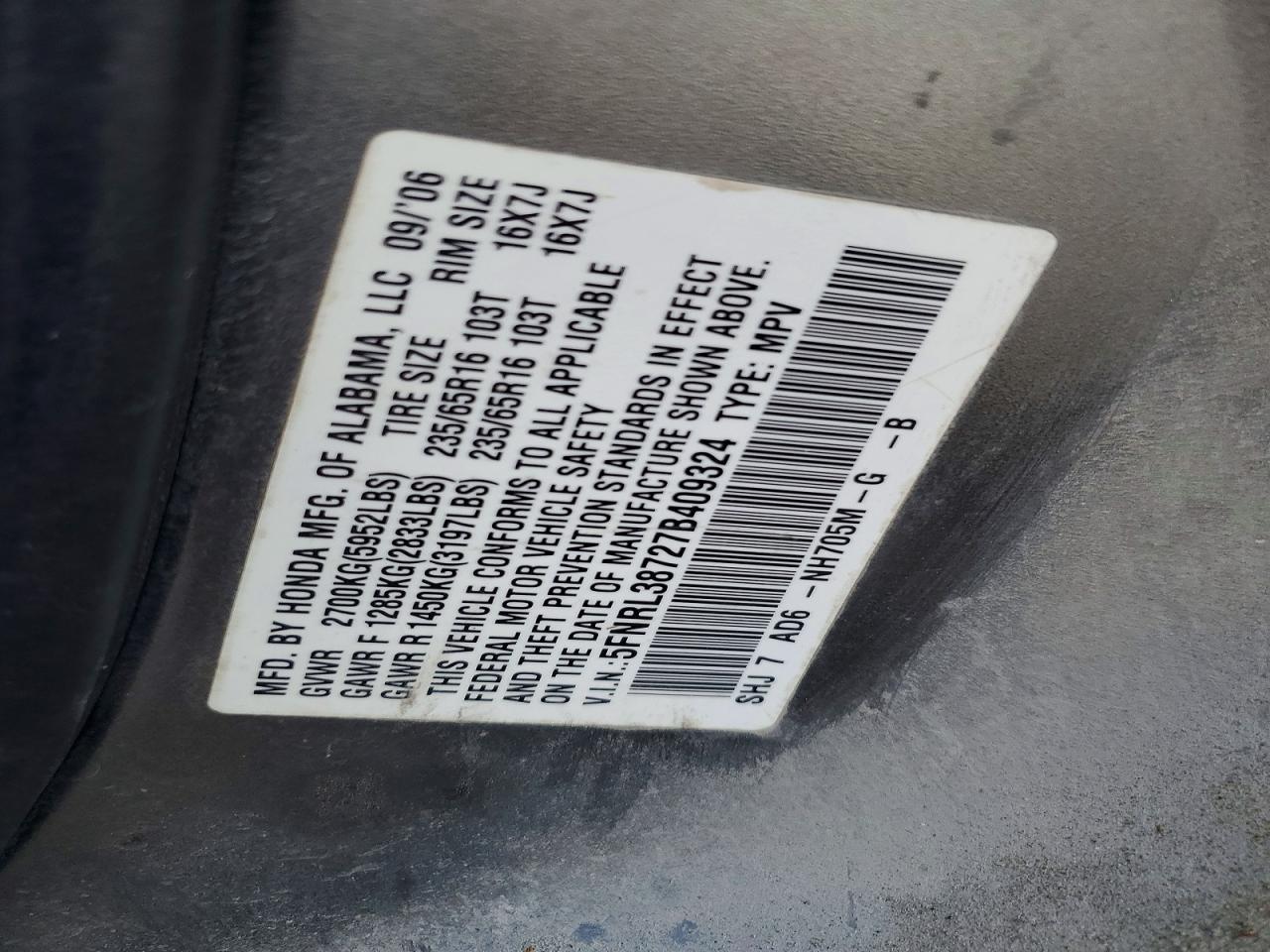 Honda Odyssey Exl