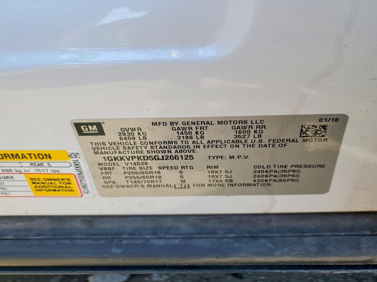GMC Acadia Sle