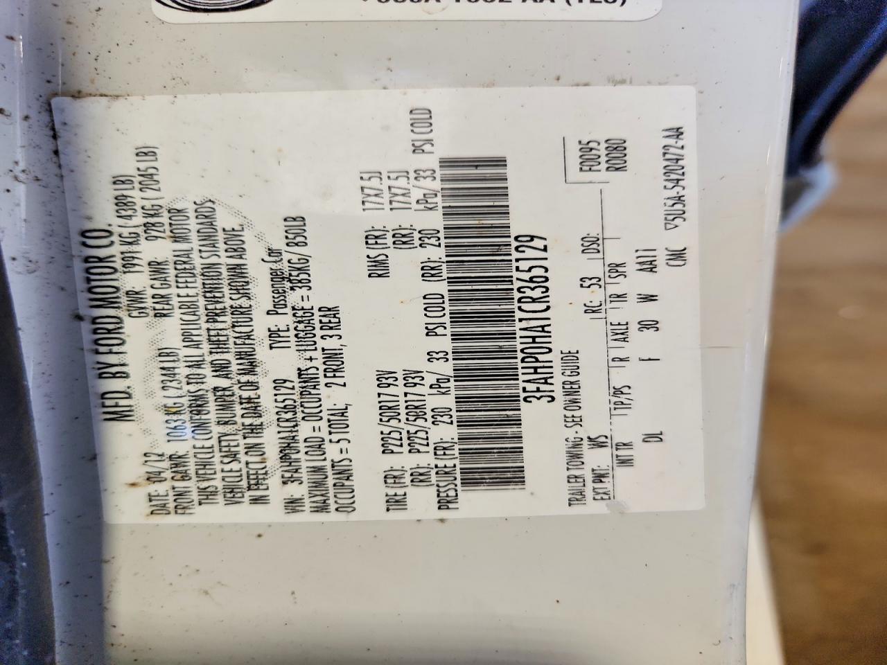 Ford Fusion Se