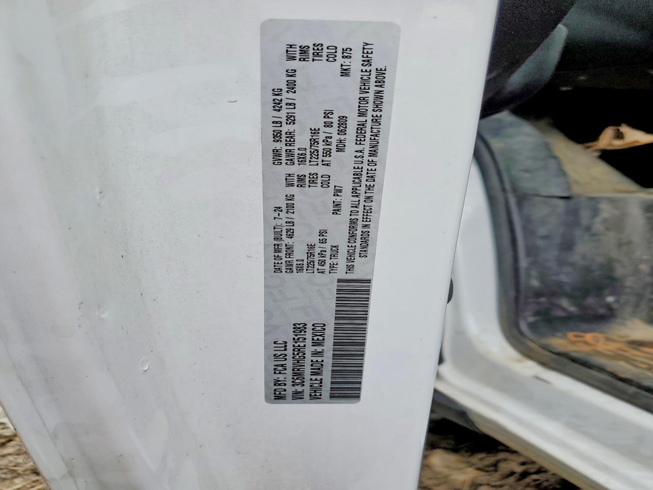 Ram Promaster 3500 High