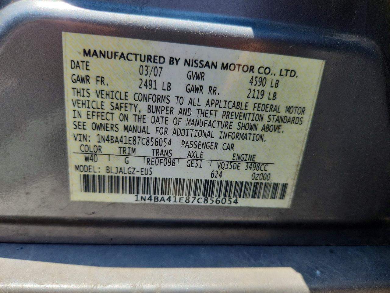 Nissan Maxima 3.5 Se