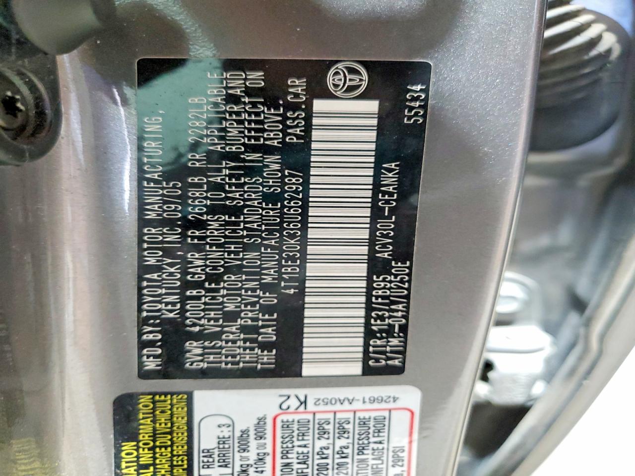 Toyota Camry Le