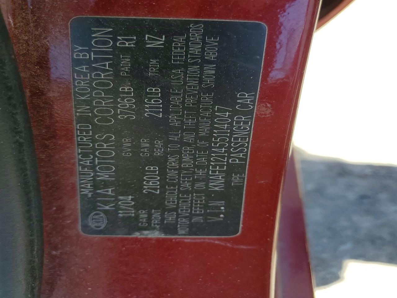 Kia Spectra Ex