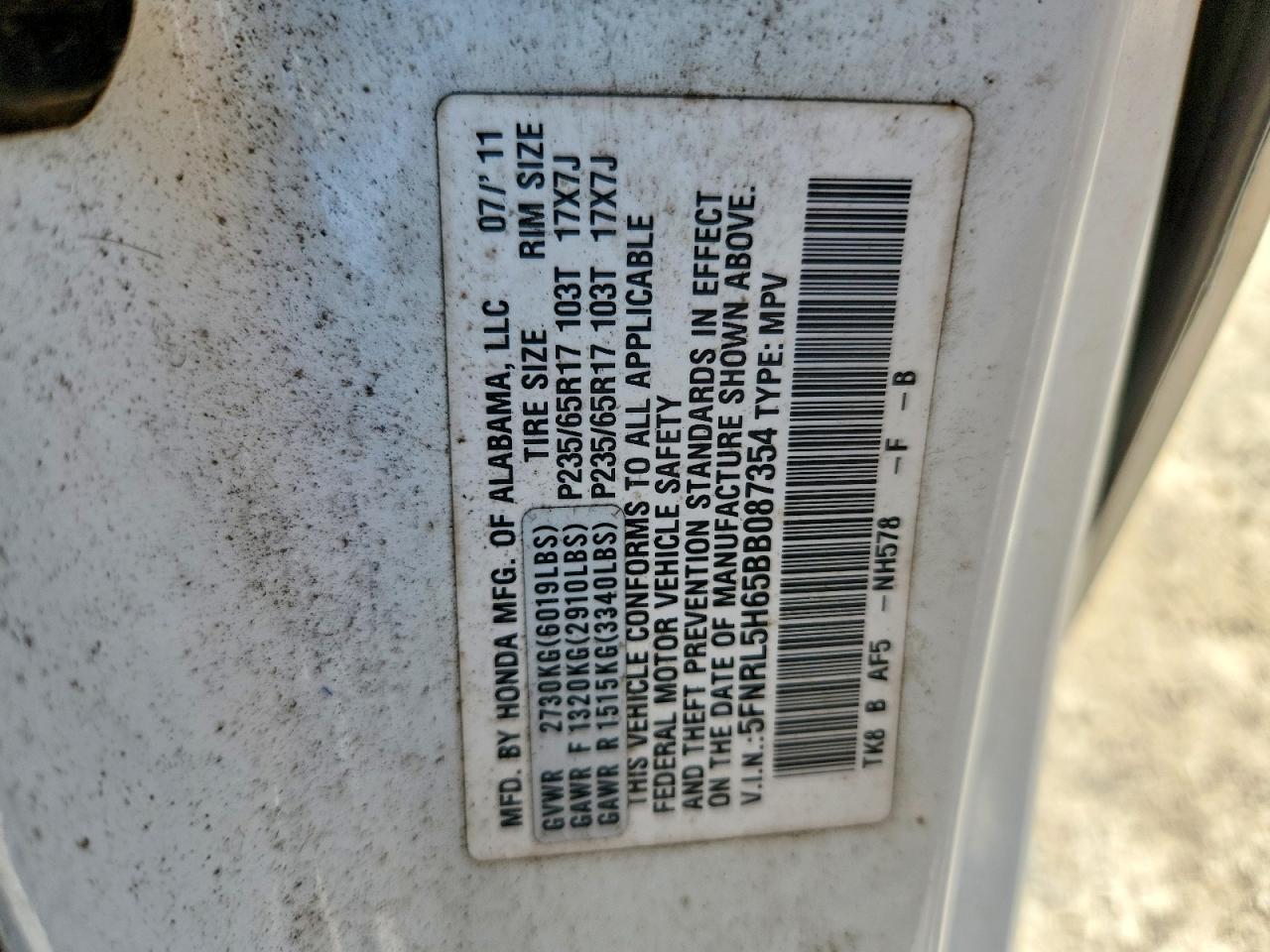 Honda Odyssey Exl