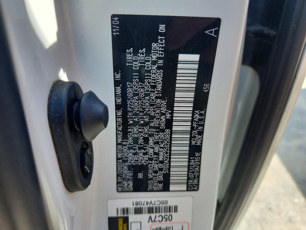 Toyota Sienna Xle 7 Passenger