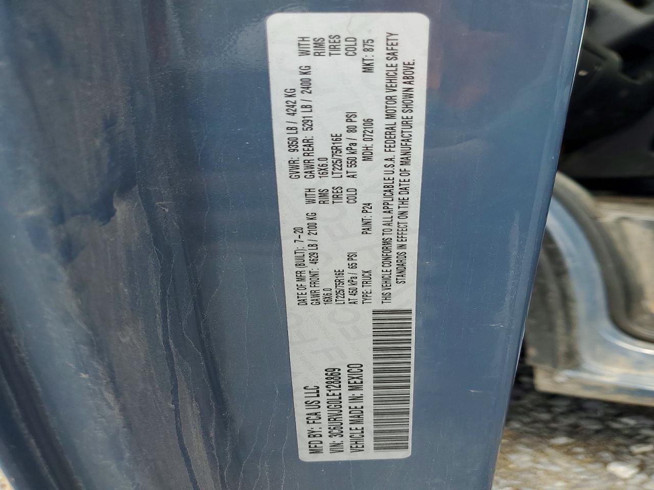 Ram Promaster 3500 High