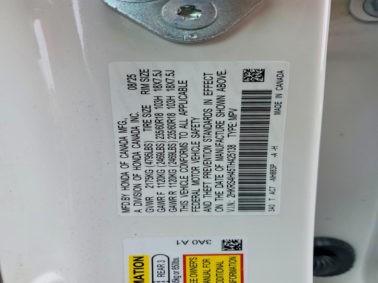 Honda Crv Ex
