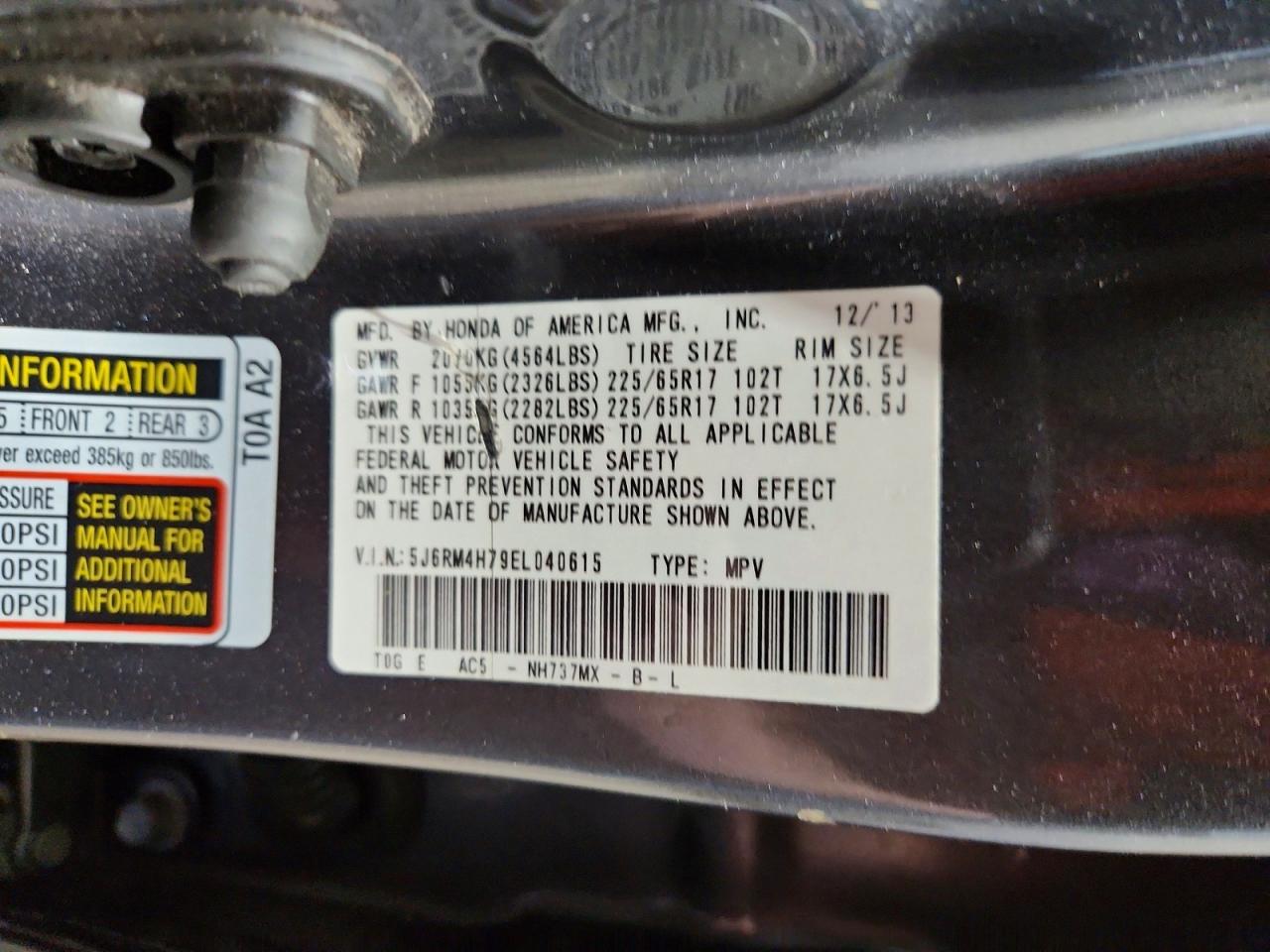 Honda Crv Exl
