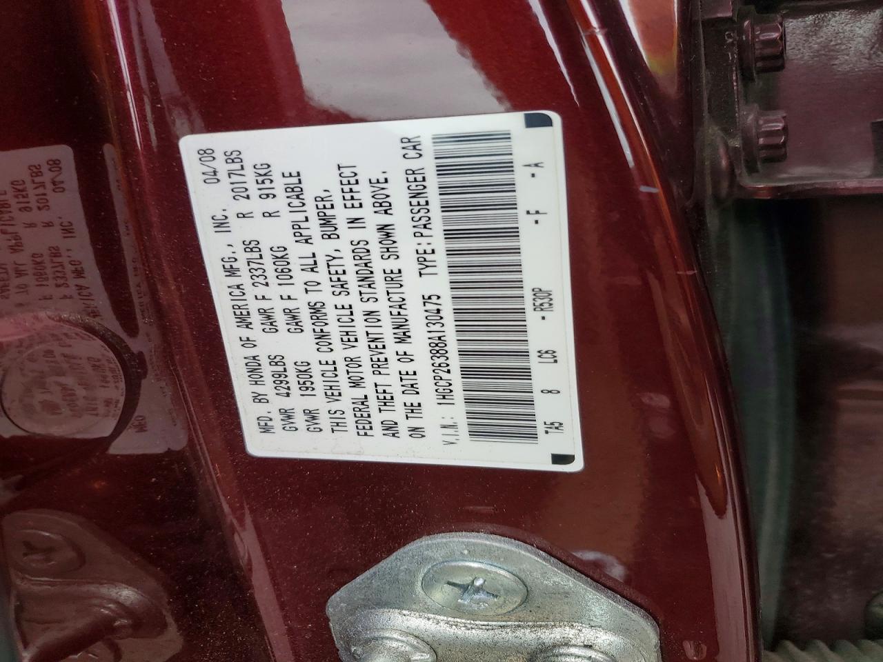 Honda Accord Lx