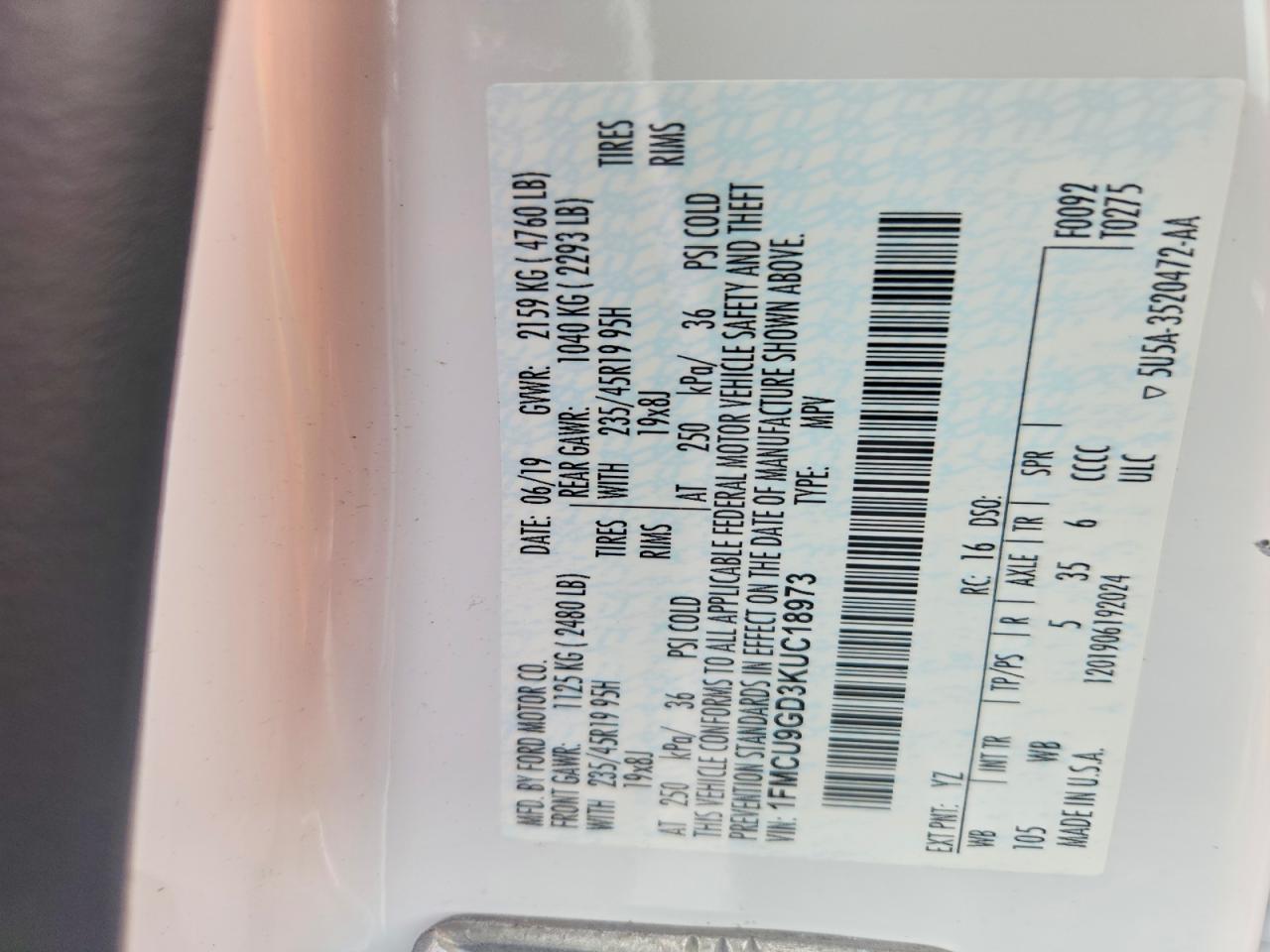 Ford Escape Se