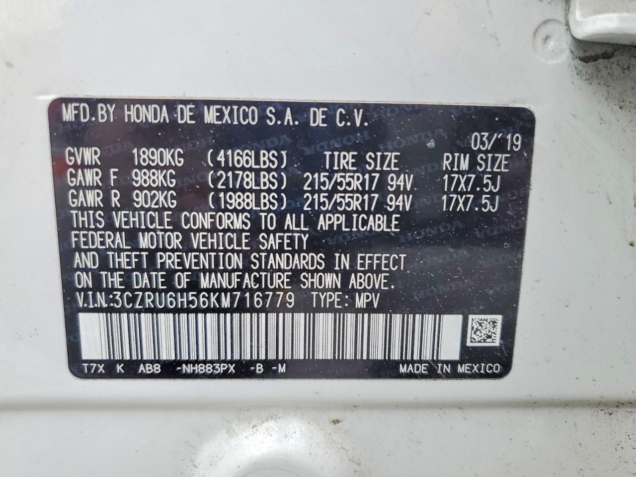 Honda HR-V Ex