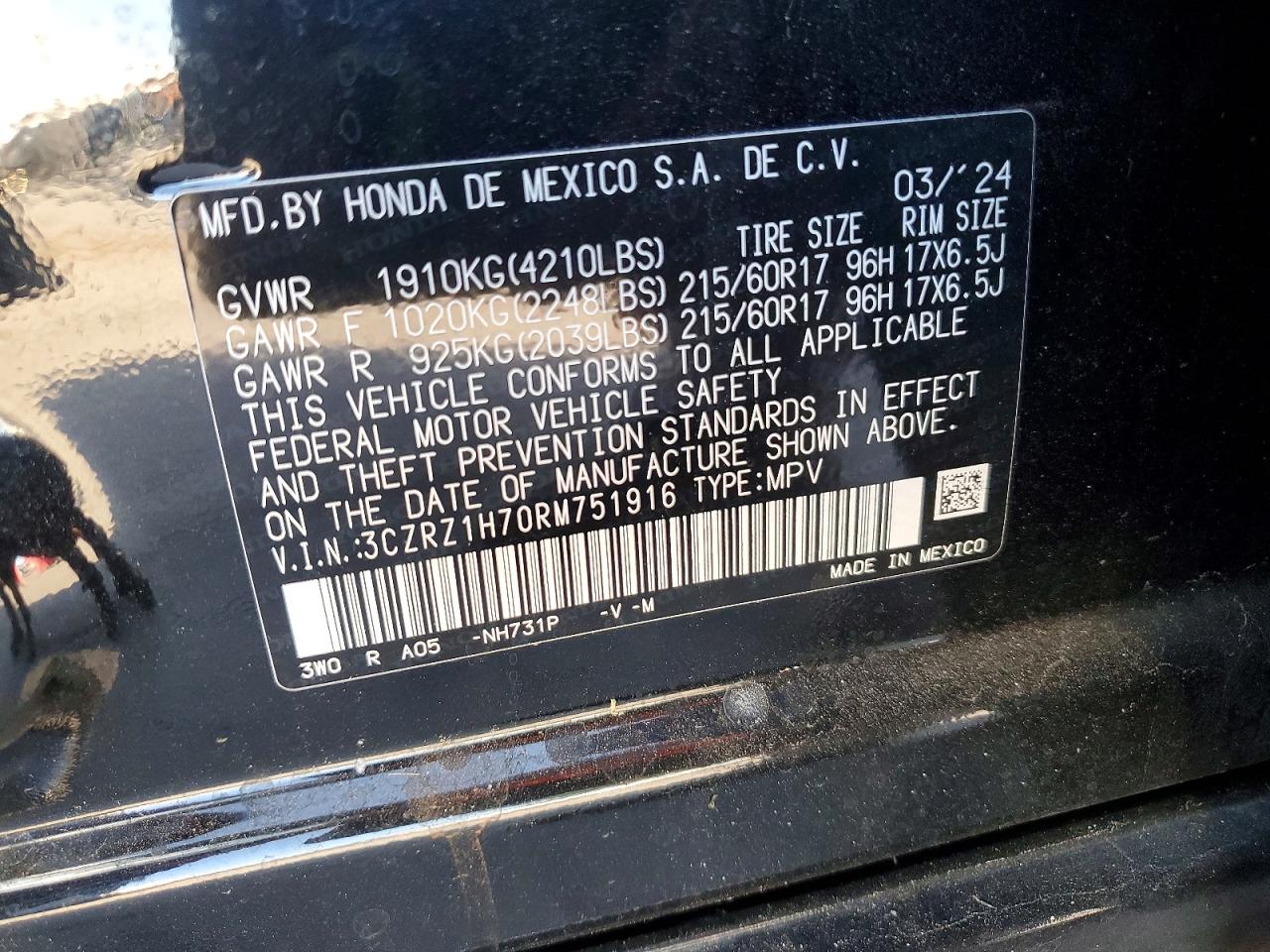 Honda HR-V Exl